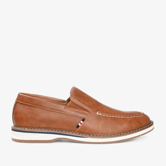 VANCE Harrison Men\'s Slip-On Casual Loafers, Color: Cognac, Size: 10 main image 5